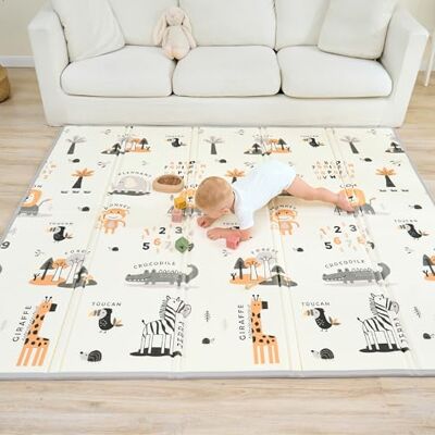 SUPERBE BEBE Alfombra Bebe Acolchada Plegable 150x180x1cm- Gimnasio Bebe Manta De Juegos Manta Actividades Bebé Impermeable Reversible Tapete De Actividades Gimnasio Infantil Regalo Bebé SUPERBE BEBE Alfombra Bebe Acolchada Plegable 150x180x1cm- Gimnasio Bebe Manta De Juegos Manta Actividades Bebé Impermeable Reversible Tapete De Actividades Gimnasio Infantil Regalo Bebé
