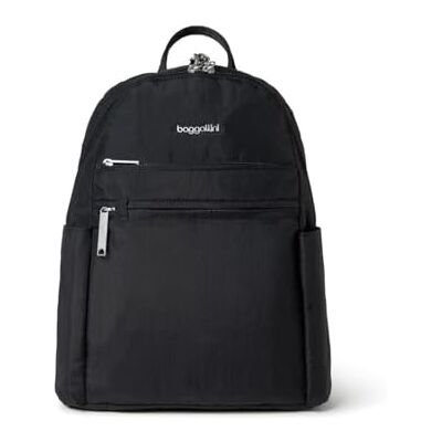 Baggallini Securtex® Mochila antirrobo de viaje de 10 x 13 pulgadas, de nailon resistente a las roturas con RFID, Negro -, Talla única Baggallini Securtex® Mochila antirrobo de viaje de 10 x 13 pulgadas, de nailon resistente a las roturas con RFID, Negro -, Talla única