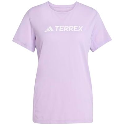 Adidas Donna Terrex Multi Climacool Logo Tech T-Shirt, Powder Plum, XS Adidas Donna Terrex Multi Climacool Logo Tech T-Shirt, Powder Plum, XS