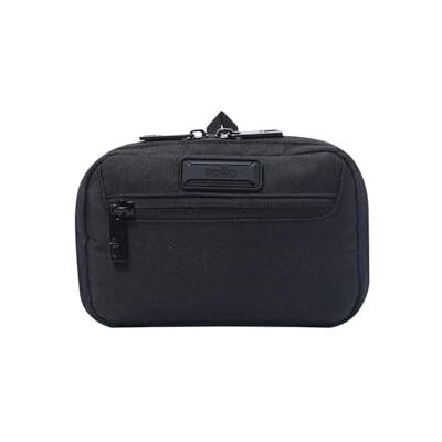 TOTTO Organizador Cables Viaje, Modelo Keep, Guarda Cables y Cargadores, Doble Compartimento, Organizador Interno Elástico, Bolsillo en Malla, Bolsillo Delantero Cremallera, Color Negro TOTTO Organizador Cables Viaje, Modelo Keep, Guarda Cables y Cargadores, Doble Compartimento, Organizador Interno Elástico, Bolsillo en Malla, Bolsillo Delantero Cremallera, Color Negro