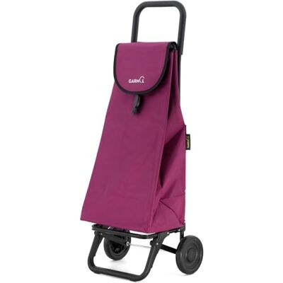 Garmol Carro de la Compra Plegable 55 litros Carro de la Compra 2 Ruedas Gran Capacidad Carrito Compra Plegable Color Granate Garmol Carro de la Compra Plegable 55 litros Carro de la Compra 2 Ruedas Gran Capacidad Carrito Compra Plegable Color Granate