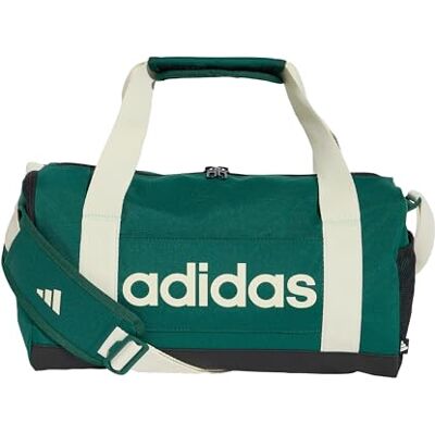 Adidas Unisex Adulto Essentials Linear Duffel Bag Duffel Bag, Collegiate Green/Ivory, One Size Adidas Unisex Adulto Essentials Linear Duffel Bag Duffel Bag, Collegiate Green/Ivory, One Size