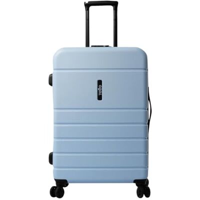 TOTTO Maleta Rígida Mediana, Modelo Prop M, 51.8 x 72.8 x 30 cm, Capacidad 74L, Resistente a Impactos, Ruedas 360º, Manija Telescópica, Correas Internas, Candado 3 Dígitos, Color Angel Falls Azul TOTTO Maleta Rígida Mediana, Modelo Prop M, 51.8 x 72.8 x 30 cm, Capacidad 74L, Resistente a Impactos, Ruedas 360º, Manija Telescópica, Correas Internas, Candado 3 Dígitos, Color Angel Falls Azul
