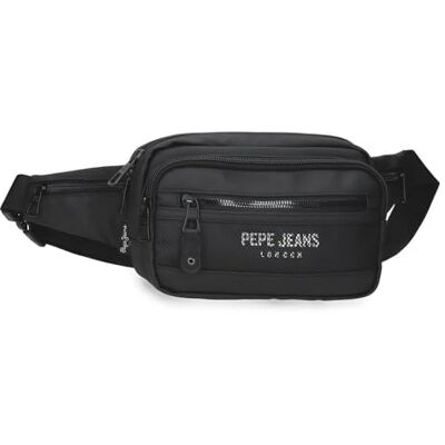 Pepe Jeans Durham Bandolera Mediana Negro 17x22x8 cms Poliéster by Joumma Bags Pepe Jeans Durham Bandolera Mediana Negro 17x22x8 cms Poliéster by Joumma Bags