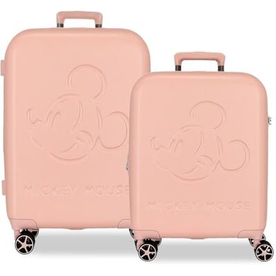 Disney Mickey Good Trip Juego de Maletas Rosa 55/70 cms Rígido 5,65 kgs Cierre TSA ABS 5,65 kgs 136,61L Extensible Equipaje de Mano Disney Mickey Good Trip Juego de Maletas Rosa 55/70 cms Rígido 5,65 kgs Cierre TSA ABS 5,65 kgs 136,61L Extensible Equipaje de Mano