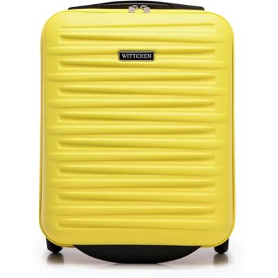 WITTCHEN Skyspeed Line Maleta de Cabina Libre a Bordo Equipaje de Cabina Maleta pequeña Maleta rígida ABS asa telescópica 2 Ruedas Pata Inferior Amarillo Ryanair/Vueling/Iberia/easyJet WITTCHEN Skyspeed Line Maleta de Cabina Libre a Bordo Equipaje de Cabina Maleta pequeña Maleta rígida ABS asa telescópica 2 Ruedas Pata Inferior Amarillo Ryanair/Vueling/Iberia/easyJet