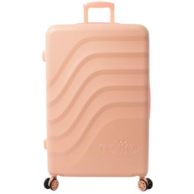 TOTTO Maleta Rígida Grande, Modelo Bazy+, 50 x 79 x 30.5 cm, Capacidad 100L, Expandible, Resistencia a Impactos, Ruedas 360º, Manija Telescópica, Correa Interna, Candado TSA, Color Bellini Naranja TOTTO Maleta Rígida Grande, Modelo Bazy+, 50 x 79 x 30.5 cm, Capacidad 100L, Expandible, Resistencia a Impactos, Ruedas 360º, Manija Telescópica, Correa Interna, Candado TSA, Color Bellini Naranja