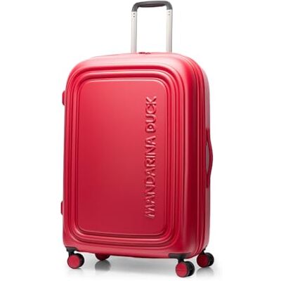 Mandarina Duck LOGODUCK + Trolley Large EXP, Cherry Tomato, Large, LOGODUCK + Mandarina Duck LOGODUCK + Trolley Large EXP, Cherry Tomato, Large, LOGODUCK +