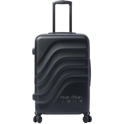 TOTTO Maleta Rígida Mediana, Modelo Bazy+, 43.5 x 69 x 26 cm, Capacidad 64L, Expandible, Resistencia a Impactos, Ruedas 360º, Manija Telescópica, Correas Internas, Candado TSA, Color Negro TOTTO Maleta Rígida Mediana, Modelo Bazy+, 43.5 x 69 x 26 cm, Capacidad 64L, Expandible, Resistencia a Impactos, Ruedas 360º, Manija Telescópica, Correas Internas, Candado TSA, Color Negro
