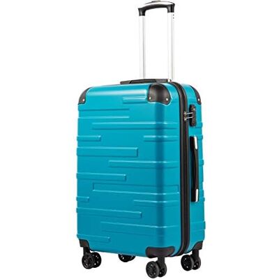 COOLIFE Maleta de Cabina de 56 cm M, Maleta rígida de 38 L, Cerradura TSA 56x39x22cm para EasyJet, carcasa rígida de ABS ligera, ruedas silenciosas de 360°, cremallera YKK, viajes cortos y en avión COOLIFE Maleta de Cabina de 56 cm M, Maleta rígida de 38 L, Cerradura TSA 56x39x22cm para EasyJet, carcasa rígida de ABS ligera, ruedas silenciosas de 360°, cremallera YKK, viajes cortos y en avión