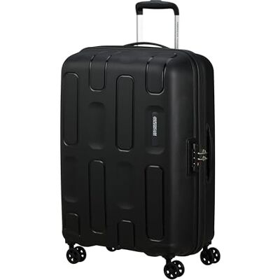 American Tourister Ellipso Maleta Rígida Mediana 68 cm, Maleta Ligera con 4 Ruedas, Cerradura TSA, Maleta Facturada 64L 3 KG Negro (Black) American Tourister Ellipso Maleta Rígida Mediana 68 cm, Maleta Ligera con 4 Ruedas, Cerradura TSA, Maleta Facturada 64L 3 KG Negro (Black)