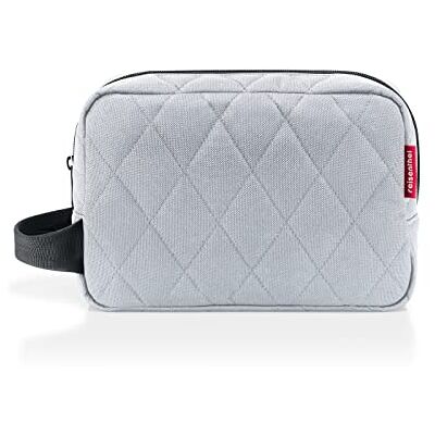 reisenthel cosmeticpouch M rhombus light grey Bolsa de aseo para cosméticos, cable de carga y efectos personales reisenthel cosmeticpouch M rhombus light grey Bolsa de aseo para cosméticos, cable de carga y efectos personales