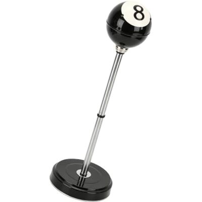Relaxdays cenicero de pie regulable 37,5-70 cm, acero, color negro/plateado Relaxdays cenicero de pie regulable 37,5-70 cm, acero, color negro/plateado