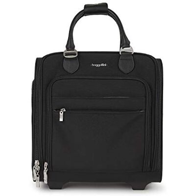 Baggallini Unisex Adulto (Equipaje de Mano de 2 Ruedas Debajo del Asiento), Black, Talla única, 2 Ruedas Debajo del Asiento Baggallini Unisex Adulto (Equipaje de Mano de 2 Ruedas Debajo del Asiento), Black, Talla única, 2 Ruedas Debajo del Asiento