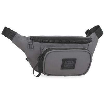 Pepe Jeans Hoxton Riñonera Gris 30x13x5 cms Poliéster y PU by Joumma Bags Pepe Jeans Hoxton Riñonera Gris 30x13x5 cms Poliéster y PU by Joumma Bags