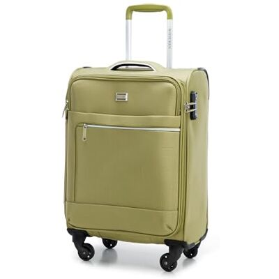 WITTCHEN Juego de 3 Maletas Trolley Maleta Trolley poliéster Hard-Shell Asa telescópica Cuatro Ruedas giratorias Cerradura de combinación TSA MIRA Line Verde WITTCHEN Juego de 3 Maletas Trolley Maleta Trolley poliéster Hard-Shell Asa telescópica Cuatro Ruedas giratorias Cerradura de combinación TSA MIRA Line Verde