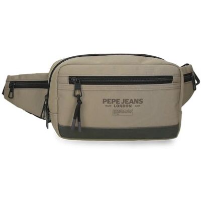 Pepe Jeans Waltford Riñonera Beige 21x12,5x5 cms Poliéster con Detalles en Piel Sintética by Joumma Bags Pepe Jeans Waltford Riñonera Beige 21x12,5x5 cms Poliéster con Detalles en Piel Sintética by Joumma Bags