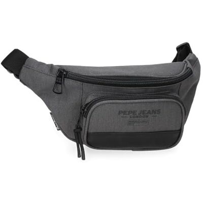 Pepe Jeans Waltford Riñonera Gris 30x13x5 cms Piel Sintética y Poliéster by Joumma Bags Pepe Jeans Waltford Riñonera Gris 30x13x5 cms Piel Sintética y Poliéster by Joumma Bags
