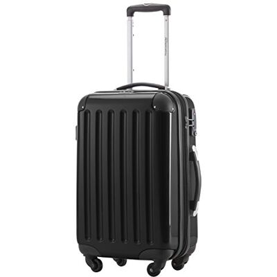 HAUPTSTADTKOFFER Alex Maleta de Cabina 55x38x23 cm, 42 L, Cerradura TSA, Trolley Rígido Expandible PC/ABS, 3,2 kg, 4 Ruedas Dobles, Negro HAUPTSTADTKOFFER Alex Maleta de Cabina 55x38x23 cm, 42 L, Cerradura TSA, Trolley Rígido Expandible PC/ABS, 3,2 kg, 4 Ruedas Dobles, Negro