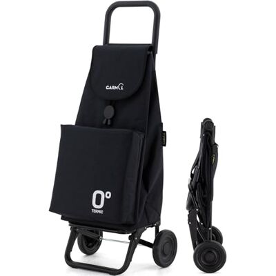 Garmol Carro de la Compra Térmico Plegable 55 litros Bolsillo Térmico Interior de 11 litros Carro de la Compra 2 Ruedas Gran Capacidad Abatible Carrito Plegable Color Negro Garmol Carro de la Compra Térmico Plegable 55 litros Bolsillo Térmico Interior de 11 litros Carro de la Compra 2 Ruedas Gran Capacidad Abatible Carrito Plegable Color Negro