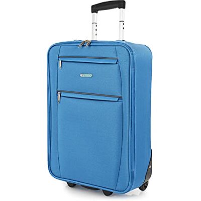 ITACA Maletas De Viaje Cabina 55X40X20 Material EVA Ligero, Trolley con Ruedas Maleta De Mano para Avion Maleta Cabina Equipaje para Viajes Cortos. Compatible Ryanair, Azul Vaquero ITACA Maletas De Viaje Cabina 55X40X20 Material EVA Ligero, Trolley con Ruedas Maleta De Mano para Avion Maleta Cabina Equipaje para Viajes Cortos. Compatible Ryanair, Azul Vaquero