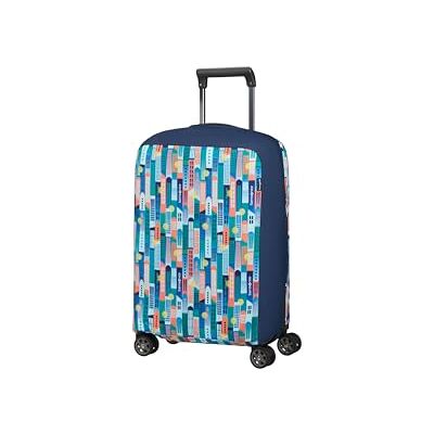 Samsonite TA Revolution Funda Protectora Plegable para Maleta Tamaño S, Funda para Maleta Adecuada para 55 cm, Protección para Maleta de Viaje, con Detalle Reflectante, Multicolor (City Print) Samsonite TA Revolution Funda Protectora Plegable para Maleta Tamaño S, Funda para Maleta Adecuada para 55 cm, Protección para Maleta de Viaje, con Detalle Reflectante, Multicolor (City Print)