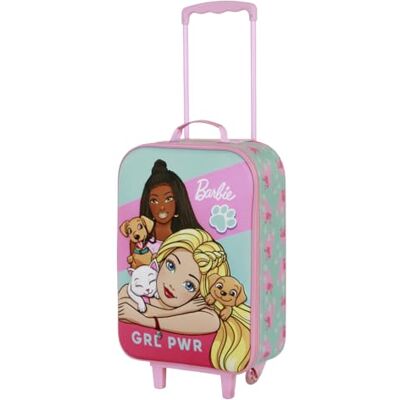 KARACTERMANIA Barbie Pets-Maleta Trolley Soft 3D, Rosa, 17 x 33 x 52 cm, Capacidad 26 L KARACTERMANIA Barbie Pets-Maleta Trolley Soft 3D, Rosa, 17 x 33 x 52 cm, Capacidad 26 L