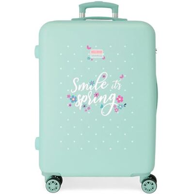 ROLL ROAD Spring Dream Maleta Mediana Azul 48x70x26 cms Rígido 3 kgs Cierre de combinación Lateral ABS 3 kgs 81 L ROLL ROAD Spring Dream Maleta Mediana Azul 48x70x26 cms Rígido 3 kgs Cierre de combinación Lateral ABS 3 kgs 81 L