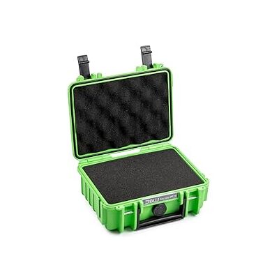 B&W Maletín de Transporte para Exteriores, Tipo 500, Color Verde, con Espuma de Cubo, Impermeable según certificación IP67, Resistente al Polvo, irrompible e Indestructible B&W Maletín de Transporte para Exteriores, Tipo 500, Color Verde, con Espuma de Cubo, Impermeable según certificación IP67, Resistente al Polvo, irrompible e Indestructible
