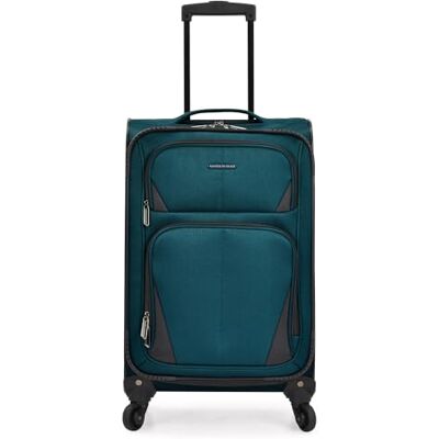 U.S. Traveler Aviron Bay Equipaje Expandible con Ruedas Giratorias, Azul-Verde, Carry-on 23-Inch U.S. Traveler Aviron Bay Equipaje Expandible con Ruedas Giratorias, Azul-Verde, Carry-on 23-Inch