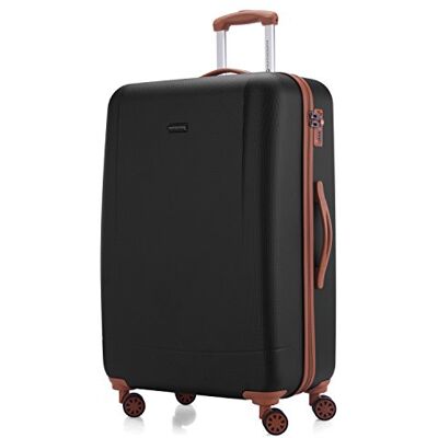HAUPTSTADTKOFFER Wannsee Maleta rígida giratoria, Trolley, 4 rudeas, ABS extremista Ligero, TSA, 77 cm, 94 litros, Negro HAUPTSTADTKOFFER Wannsee Maleta rígida giratoria, Trolley, 4 rudeas, ABS extremista Ligero, TSA, 77 cm, 94 litros, Negro