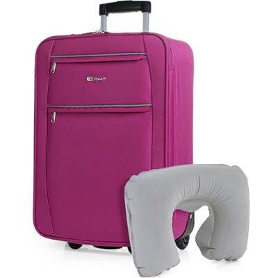 ITACA Maletas De Viaje Cabina 55X40X20 Material EVA Ligero, Trolley con Ruedas Maleta De Mano para Avion Maleta Cabina Equipaje para Viajes Cortos. Compatible Ryanair, Fucsia ITACA Maletas De Viaje Cabina 55X40X20 Material EVA Ligero, Trolley con Ruedas Maleta De Mano para Avion Maleta Cabina Equipaje para Viajes Cortos. Compatible Ryanair, Fucsia