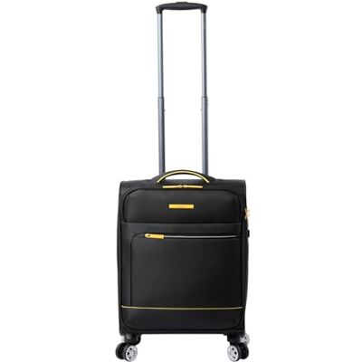 TOTTO Maleta Trolley Cabina, Modelo Liviana, Maleta Blanda Cabina, Capacidad 37 L, Bolsillos Acceso Rápido, Ruedas Dobles Giro 360º, Manija Telescópica, Correas Internas, Candado TSA, Color Negro TOTTO Maleta Trolley Cabina, Modelo Liviana, Maleta Blanda Cabina, Capacidad 37 L, Bolsillos Acceso Rápido, Ruedas Dobles Giro 360º, Manija Telescópica, Correas Internas, Candado TSA, Color Negro