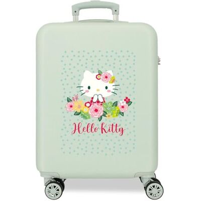 Hello Kitty Sanrio Floral Kitty Maleta de Cabina Verde 38x55x20 cms Rígido 2,6 kgs Cierre de combinación Lateral ABS 2,6 kgs 34L Equipaje de Mano Hello Kitty Sanrio Floral Kitty Maleta de Cabina Verde 38x55x20 cms Rígido 2,6 kgs Cierre de combinación Lateral ABS 2,6 kgs 34L Equipaje de Mano