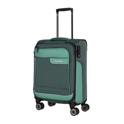 travelite Maleta de Mano con 4 Ruedas, Carcasa Blanda Hecha de Material Reciclado, Cumple con la Norma IATA, Serie VIIA: Carro con función de Enganche y protección de Bordes, 55 cm, 34 litros travelite Maleta de Mano con 4 Ruedas, Carcasa Blanda Hecha de Material Reciclado, Cumple con la Norma IATA, Serie VIIA: Carro con función de Enganche y protección de Bordes, 55 cm, 34 litros