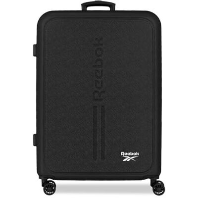 Reebok Boston Maleta Mediana Negro 46x65x25 cm Rígida ABS Cierre de combinación Integrado 56L 4kg 4 Ruedas Dobles by Joumma Bags Reebok Boston Maleta Mediana Negro 46x65x25 cm Rígida ABS Cierre de combinación Integrado 56L 4kg 4 Ruedas Dobles by Joumma Bags