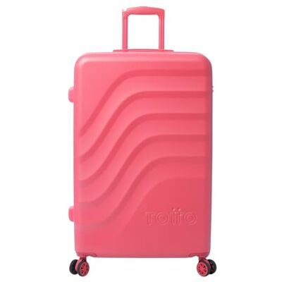TOTTO Maleta Rígida Grande, Modelo Bazy+, 50 x 79 x 30.5 cm, Capacidad 100L, Expandible, Resistencia a Impactos, Ruedas 360º, Manija Telescópica, Correa Interna, Candado TSA, Color Claret Red TOTTO Maleta Rígida Grande, Modelo Bazy+, 50 x 79 x 30.5 cm, Capacidad 100L, Expandible, Resistencia a Impactos, Ruedas 360º, Manija Telescópica, Correa Interna, Candado TSA, Color Claret Red