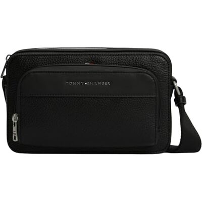 Tommy Hilfiger Men Th Central Ew Reporter AM0AM14696 Crossover, negro (negro), talla única Tommy Hilfiger Men Th Central Ew Reporter AM0AM14696 Crossover, negro (negro), talla única