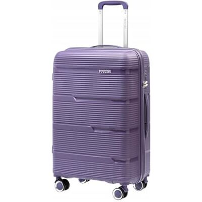 PUCCINI Casablanca Maleta de Equipaje de Mano (M/L/XL) Maleta rígida de Polipropileno con 4 Ruedas giratorias, candado de combinación, Ligero y Resistente, Mango telescópico Estable, Correas de PUCCINI Casablanca Maleta de Equipaje de Mano (M/L/XL) Maleta rígida de Polipropileno con 4 Ruedas giratorias, candado de combinación, Ligero y Resistente, Mango telescópico Estable, Correas de