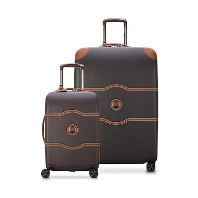 DELSEY PARIS Chatelet Air 2.0 Hardside Luggage with Spinner Wheels, Chocolate Brown, 2 Piece Set (19/28) DELSEY PARIS Chatelet Air 2.0 Hardside Luggage with Spinner Wheels, Chocolate Brown, 2 Piece Set (19/28)
