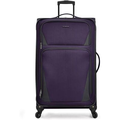 U.S. Traveler Aviron Bay Maleta expandible con Ruedas giratorias, Púrpura, Carry-on 22-Inch, Aviron Bay Maleta expandible con Ruedas giratorias U.S. Traveler Aviron Bay Maleta expandible con Ruedas giratorias, Púrpura, Carry-on 22-Inch, Aviron Bay Maleta expandible con Ruedas giratorias