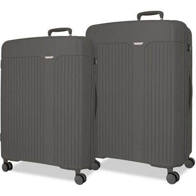MOVOM Juego de Maletas Antracita 53x78x31 cm Rígida ABS Cierre TSA Integrado 180L 8,6kg 4 Ruedas Dobles Extensible Equipaje de Mano MOVOM Juego de Maletas Antracita 53x78x31 cm Rígida ABS Cierre TSA Integrado 180L 8,6kg 4 Ruedas Dobles Extensible Equipaje de Mano
