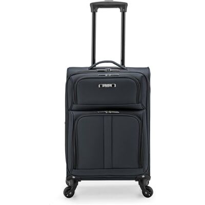 U.S. Traveler Anzio Softside Maleta giratoria expandible, Gris Oscuro, 3-Piece Set (22/26/30), Anzio Softside Maleta giratoria expandible U.S. Traveler Anzio Softside Maleta giratoria expandible, Gris Oscuro, 3-Piece Set (22/26/30), Anzio Softside Maleta giratoria expandible