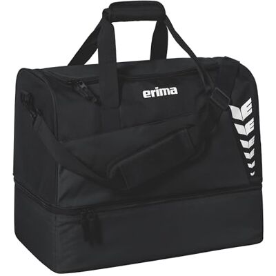 erima Bolsa de Deporte Six Wings con Compartimento Inferior (),Unisex Adulto, Negro, S erima Bolsa de Deporte Six Wings con Compartimento Inferior (),Unisex Adulto, Negro, S