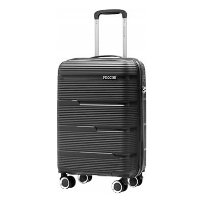 PUCCINI Casablanca Maleta de Equipaje de Mano (M/L/XL) Maleta rígida de Polipropileno con 4 Ruedas giratorias, candado de combinación, Ligero y Resistente, Mango telescópico Estable, Correas de PUCCINI Casablanca Maleta de Equipaje de Mano (M/L/XL) Maleta rígida de Polipropileno con 4 Ruedas giratorias, candado de combinación, Ligero y Resistente, Mango telescópico Estable, Correas de