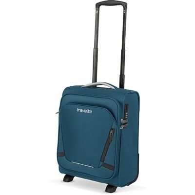 travelite Maleta de Equipaje de Mano con 2 Ruedas para EasyJet, Vueling + Wizz, Cerradura de combinación integrada, Trolley de Equipaje Blando con función de Enganche, 40x30x20 cm, 21 l, 1,7 kg travelite Maleta de Equipaje de Mano con 2 Ruedas para EasyJet, Vueling + Wizz, Cerradura de combinación integrada, Trolley de Equipaje Blando con función de Enganche, 40x30x20 cm, 21 l, 1,7 kg