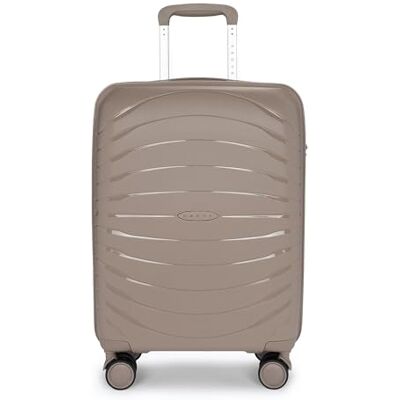 KADVA Brava Maleta de Viaje con Ruedas, 40-115 litros, Equipaje de Cabina, Maleta de Mano, rígida, con 4 Ruedas giratorias de 360, candado cifrado con código Propio, Peso 2,4 kg, Color Beige, Beige KADVA Brava Maleta de Viaje con Ruedas, 40-115 litros, Equipaje de Cabina, Maleta de Mano, rígida, con 4 Ruedas giratorias de 360, candado cifrado con código Propio, Peso 2,4 kg, Color Beige, Beige