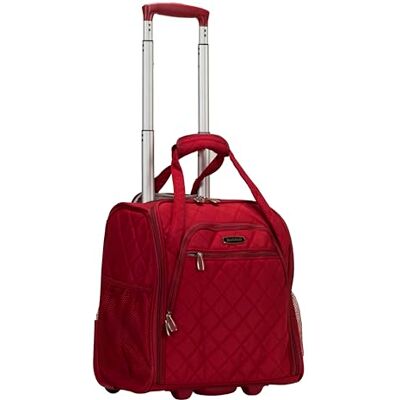 Rockland Melrose Maleta de Mano con Ruedas Verticales, Red, Talla única, Maleta de Mano con Ruedas Verticales Melrose Rockland Melrose Maleta de Mano con Ruedas Verticales, Red, Talla única, Maleta de Mano con Ruedas Verticales Melrose