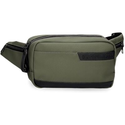 Pepe Jeans Dorking Riñonera Verde 21x12,5x5 cms Poliéster con Detalles en Piel Sintética by Joumma Bags Pepe Jeans Dorking Riñonera Verde 21x12,5x5 cms Poliéster con Detalles en Piel Sintética by Joumma Bags