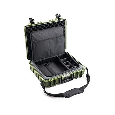 B&W International 6040 Maletín de Transporte para Exteriores, Color Bronce y Verde, con Funda para portátil, Impermeable según certificación IP67, Resistente al Polvo, irrompible e B&W International 6040 Maletín de Transporte para Exteriores, Color Bronce y Verde, con Funda para portátil, Impermeable según certificación IP67, Resistente al Polvo, irrompible e
